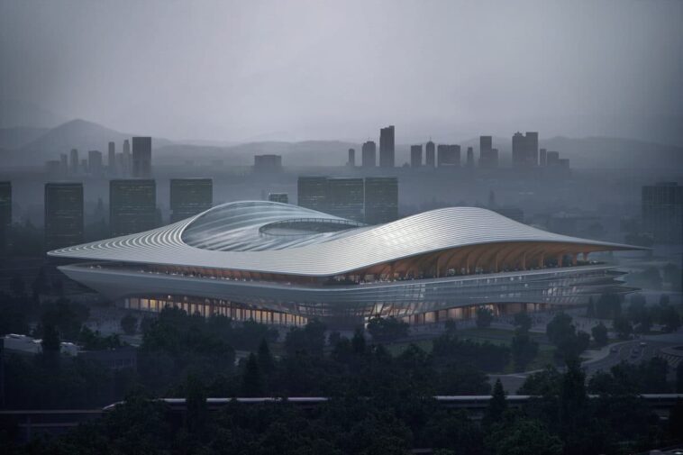 Zaha Hadid Architects presentan el Centro Internacional de Fútbol de Xi'an