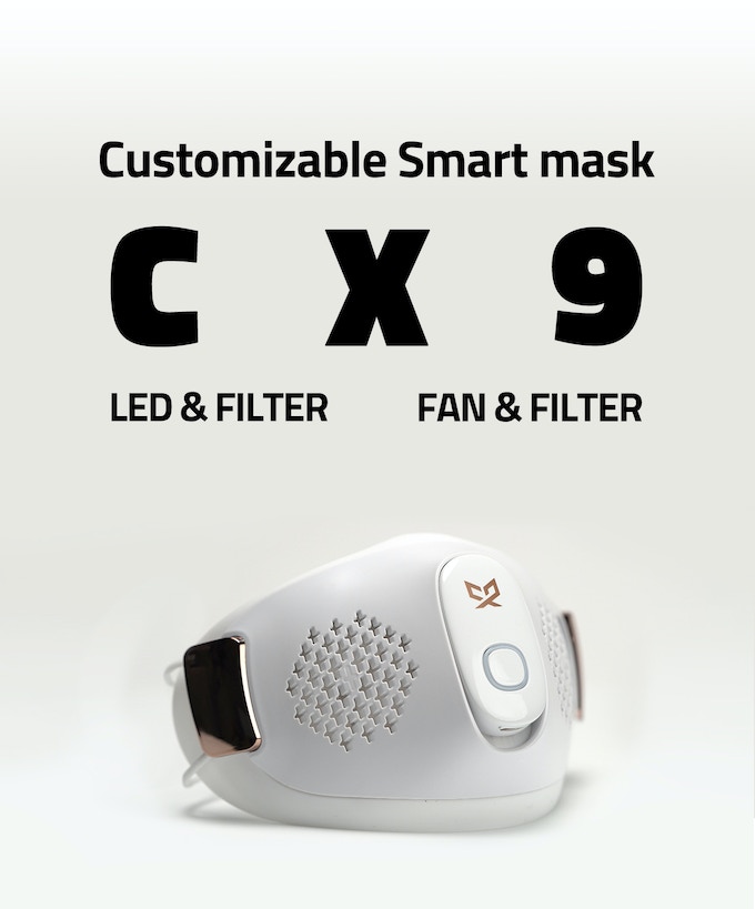 CX9 Smart Face Mask | Mascarilla inteligente mata bacterias