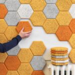 Baux | Azulejos de pared hexagonales, hermosos y ayudan a absorber el sonido
