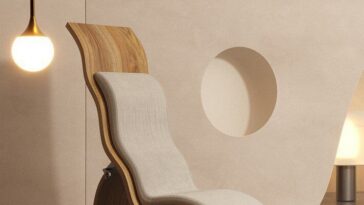 Diseños de sillas de salón onduladas
