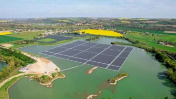 Planta solar flotante de 8.7 MWp en Francia