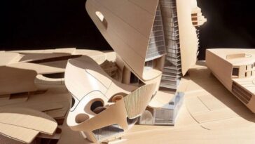 Arquitectura de papel arrugado: ¡futurismo increíble!