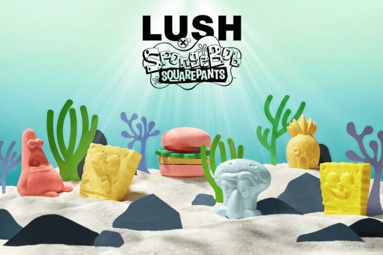 Colaboración Lush x SpongeBob: Productos naturales y sin envases