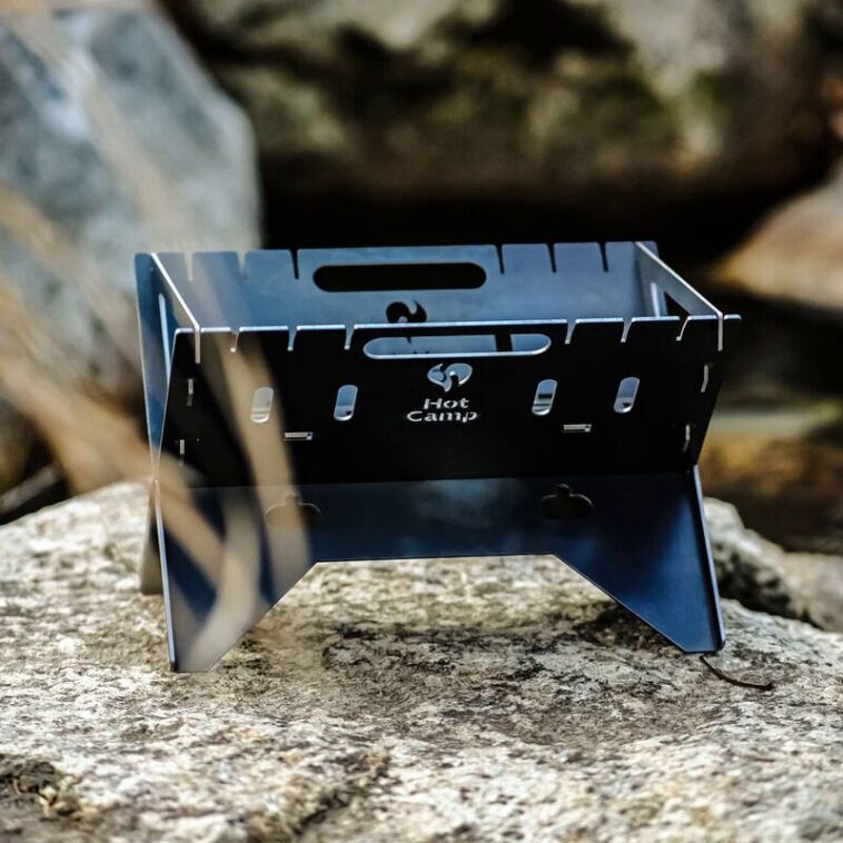 Portable Fire Pit Stand | Fogón portátil de diseño minimalista para acampar