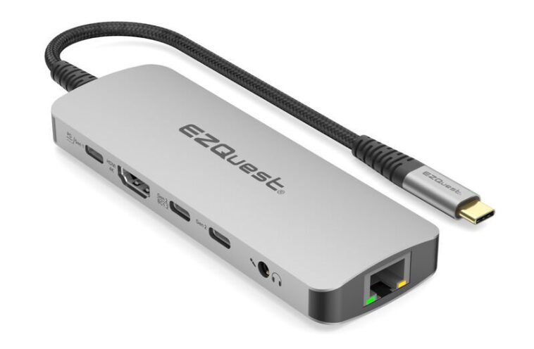 "HUB USB-C 10-en-1 Gen 2 con HDMI 4K y Ethernet - EZQuest"