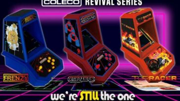 Mini máquinas arcade Coleco Revival con diseño retro