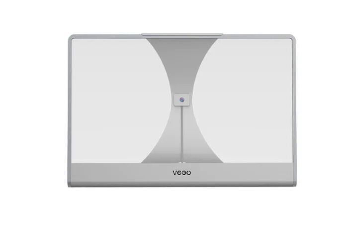 "Monitor OLED transparente para videoconferencias con contacto visual"