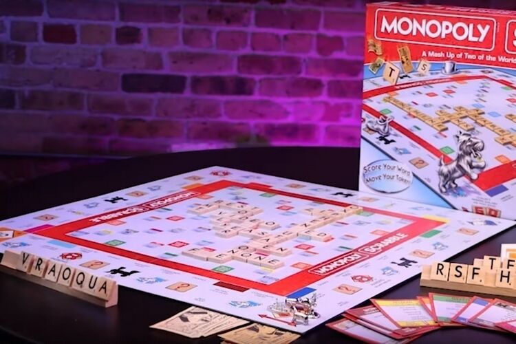 Nuevo juego de mesa Monopoly Scrabble por Winning Moves Games