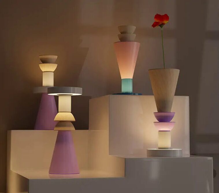 Scacco Matto Lamp: Lámpara interactiva y versátil con 5 estilos