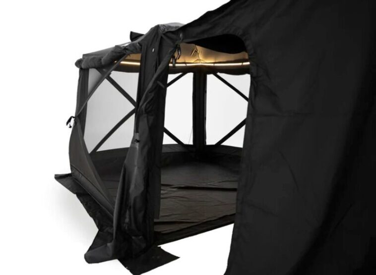 "Tent Hub V2: La tienda de campaña de 4 estaciones con estufa integrada"