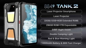 Unihertz Tank 2 | Smartphone resistente con proyector láser