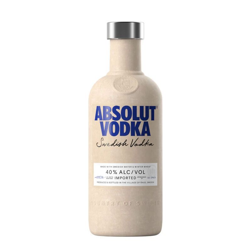 Absolut Vodka lanza botellas de papel en UK para un futuro sostenible