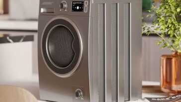 Altavoz Bose estilo lavadora: diseño innovador y portátil